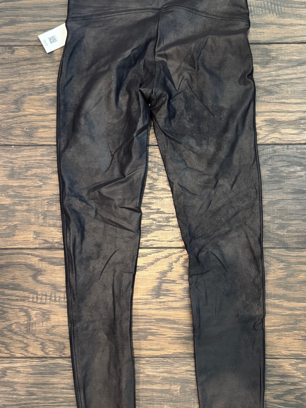 SPANX Black Faux leather Leggings - Picture 2 of 4